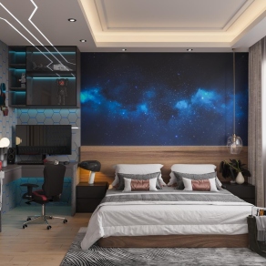 现代电竞房3D模型下载